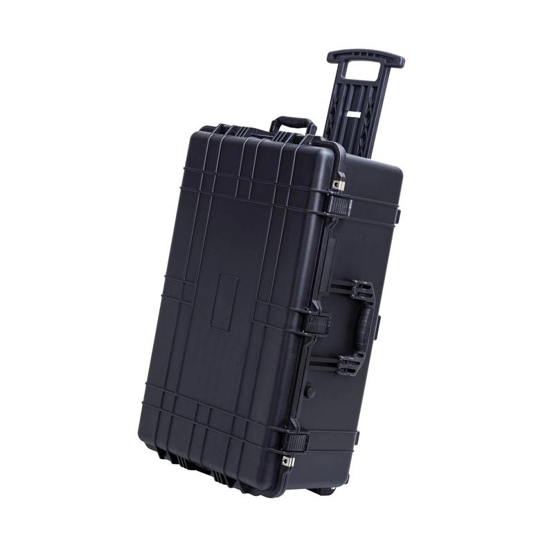 Caja de herramientas de almacenamiento de caja dura Capacidad de la cena Material PE Implaz de la pistola del tranvía